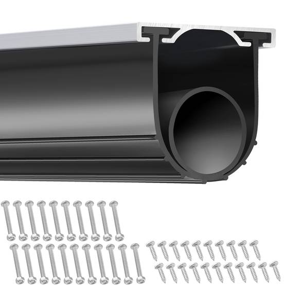 Vevor - VEVOR Joint porte garage 4,8 m, caoutchouc, 10 cm largeur. Empêche vent, pluie. - Image 1