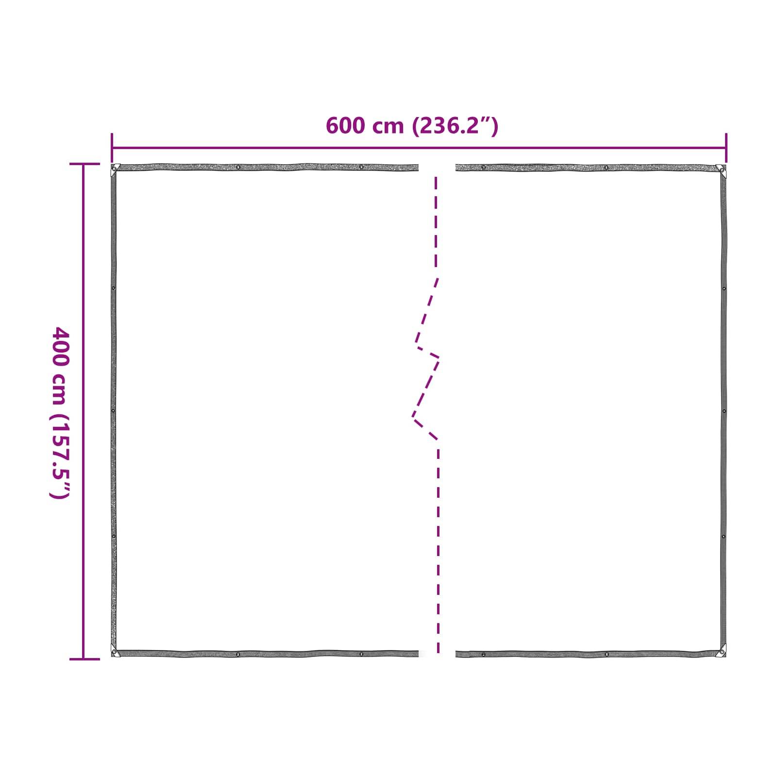 ComfortXL - Bâche protection plantes jardin terrasse PE translucide imperméable 4x6m - ComfortXL Outdoor Living - Image 8