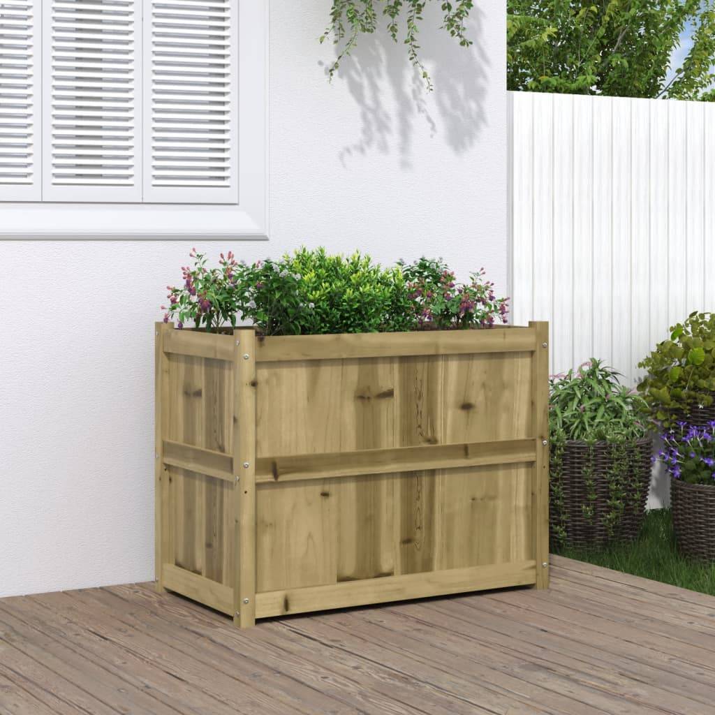 ComfortXL - Jardinière Haute Surélevée en Pin Traité Autoclave 90x50x70cm – ComfortXL Outdoor Living - Image 1