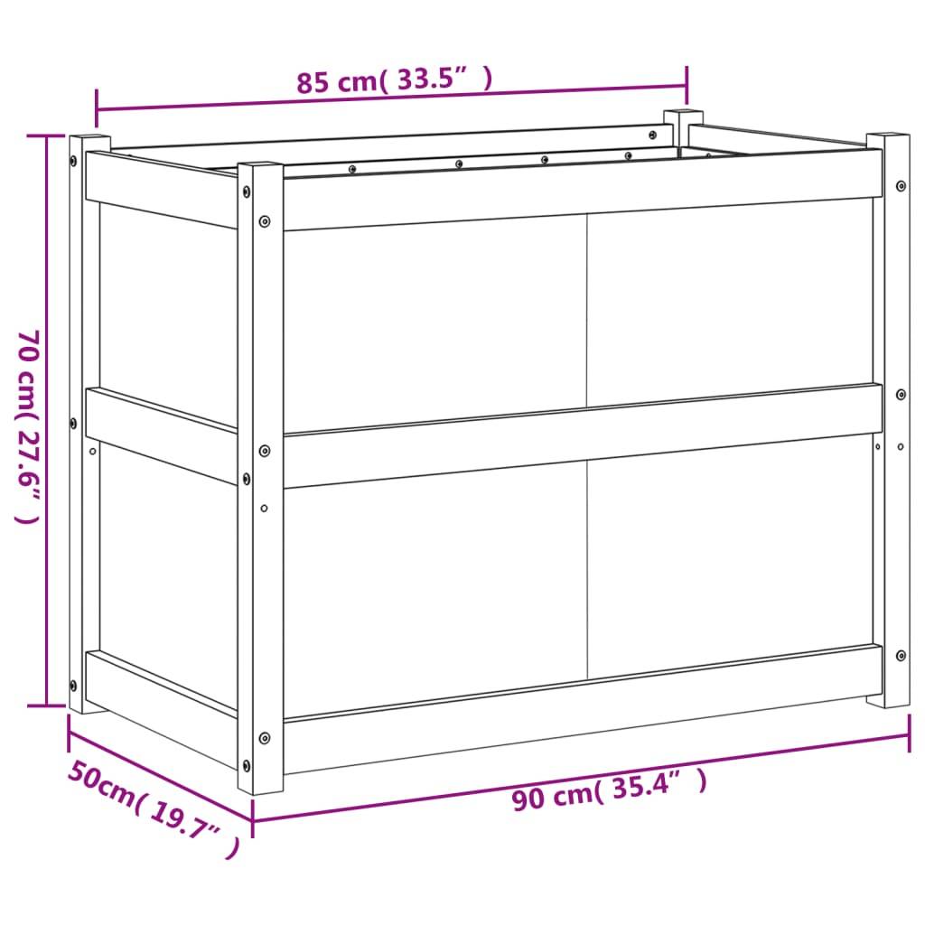 ComfortXL - Jardinière Haute Surélevée en Pin Traité Autoclave 90x50x70cm – ComfortXL Outdoor Living - Image 10