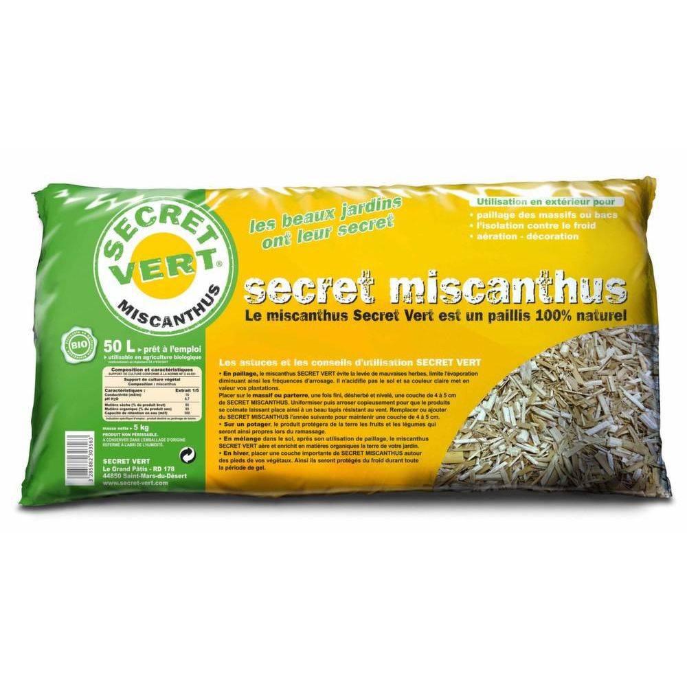 Secret Vert - Paillis de miscanthus 5kg 1 sac de 5 kgs - Image 3