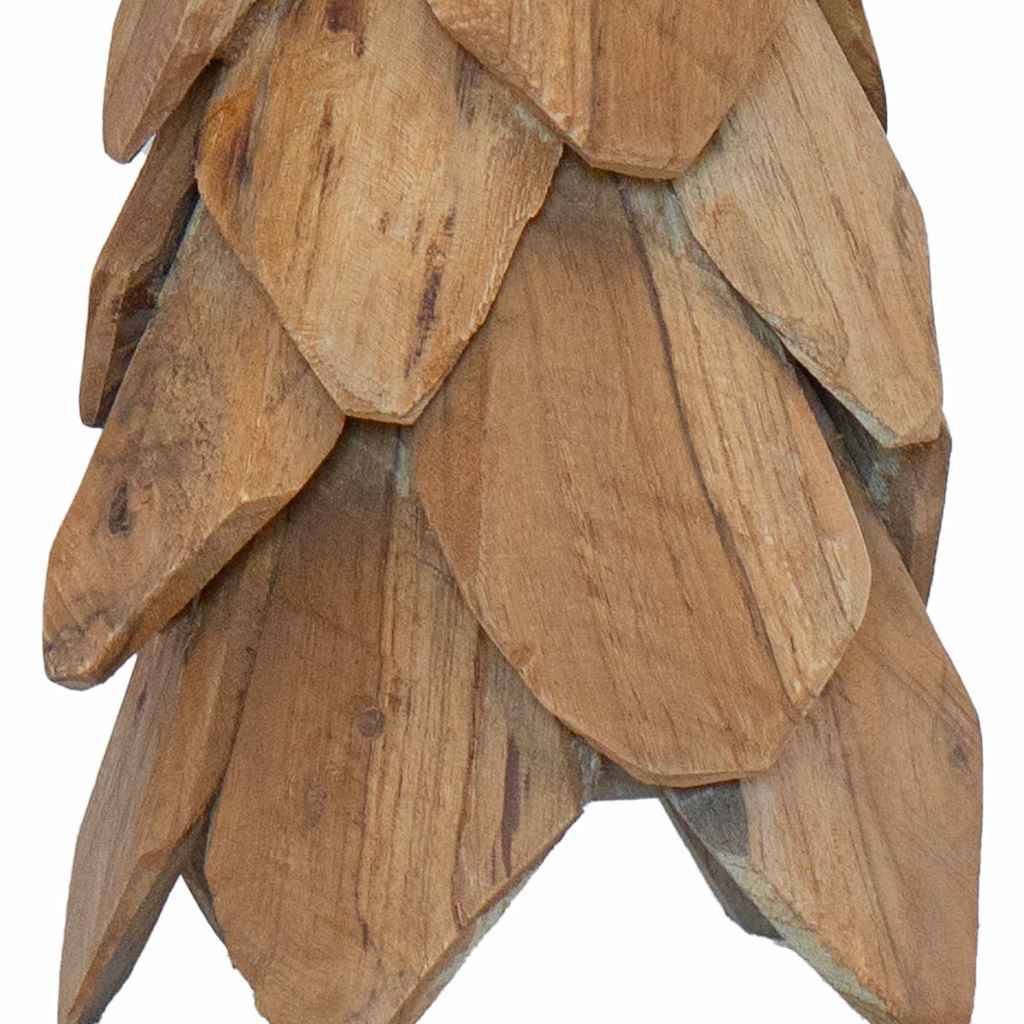 Petit sapin de Noël en bois de teck décoration moderne pour salon 50 cm – ComfortXL Outdoor Living - Image 9