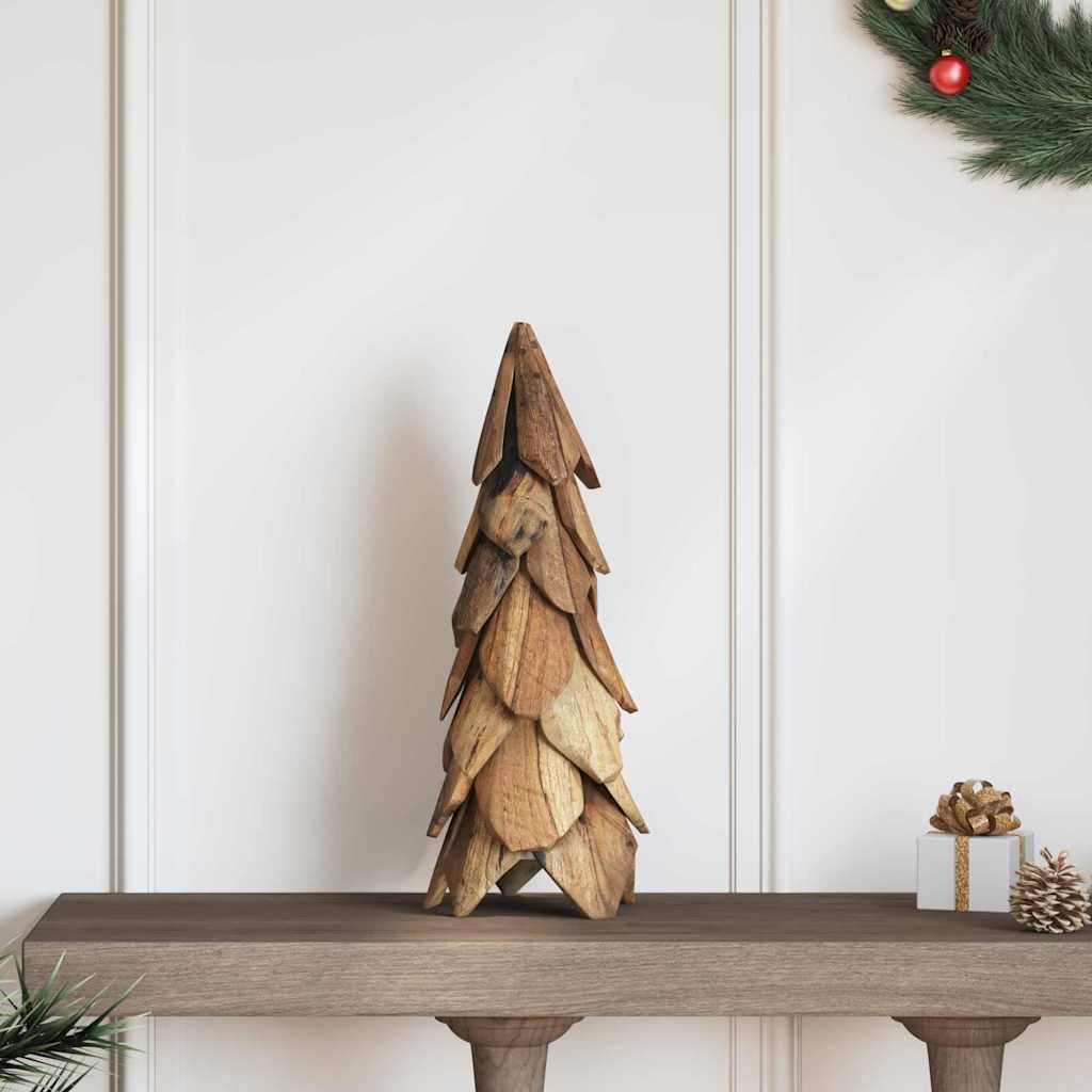 ComfortXL - Petit sapin de Noël en bois de teck décoration moderne pour salon 50 cm – ComfortXL Outdoor Living