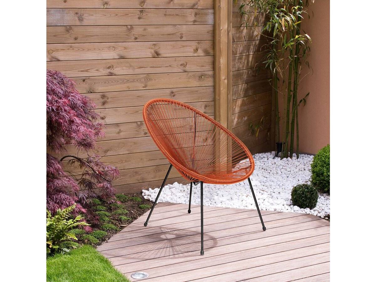 Lot De 2 Fauteuils De Jardin "ania" - Rouge -habitat Et Jardin - Imagen 2