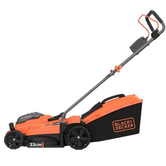 Tondeuse a Gazon sur batterie 18V 33cm de coupe BLACK+DECKER BCMW3318N-XJ - Livré sans batterie ni chargeur - Image 2