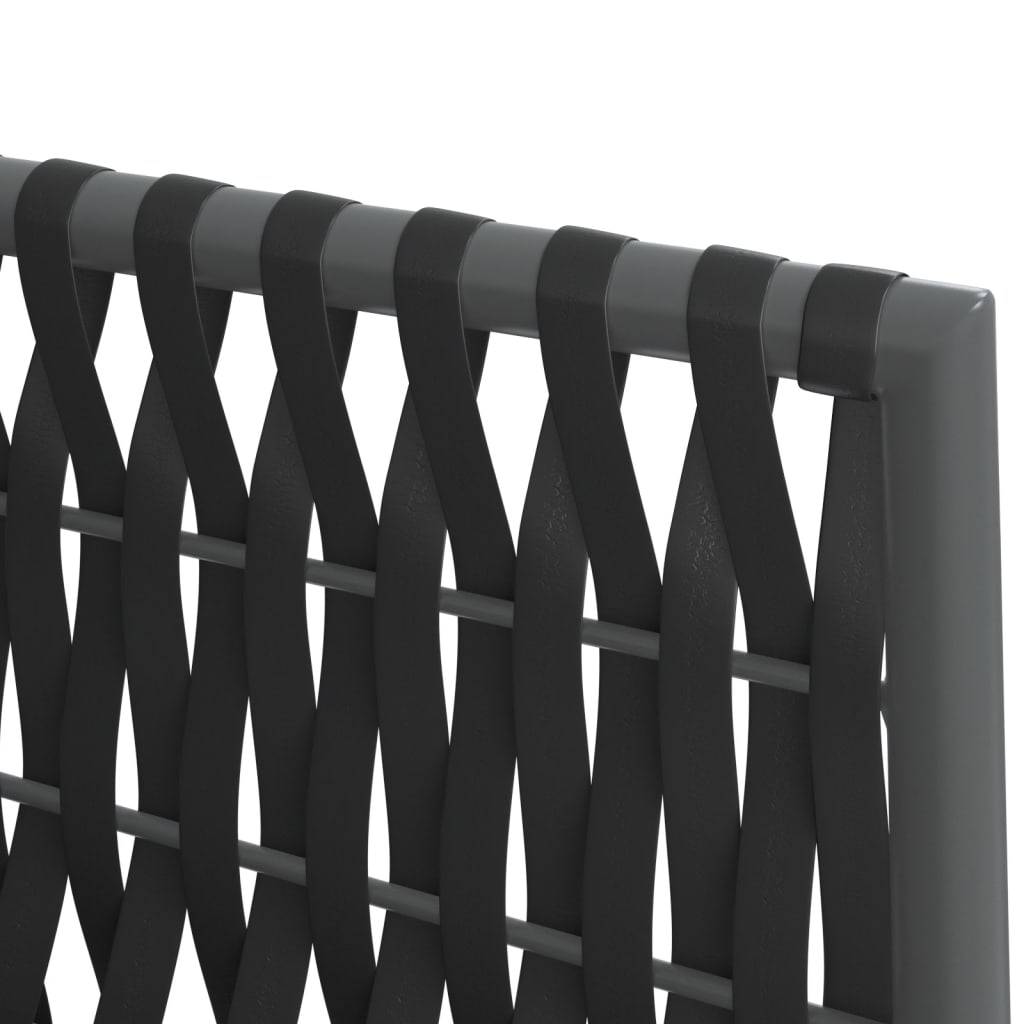 PANGIVO - Chaises de jardin rotin noir 54 x 61 x 83 cm avec coussins - PANGIVO - Image 7