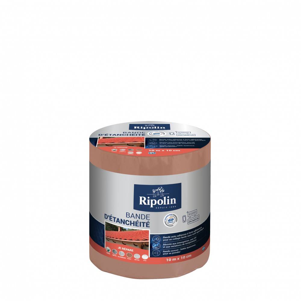 Ripolin - Bande d'étanchéité Adhésive ripolin, 10 m x 10 cm, terre cuite - Image 3