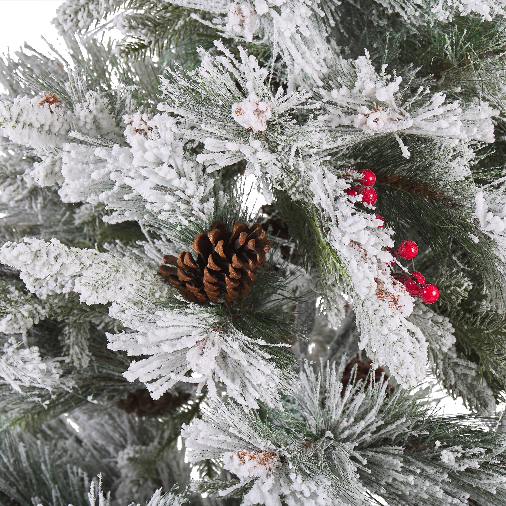 Beliani - Sapin de Noël Matière synthétique Blanc MASALA - Beliani - Imagen 4