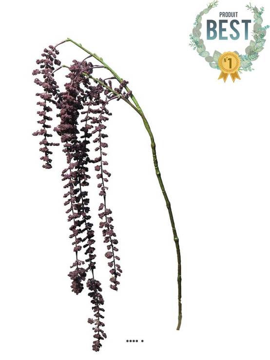 Amarante artificielle retombante, L 105 cm Aubergine - BEST - couleur: Aubergine - Image 1