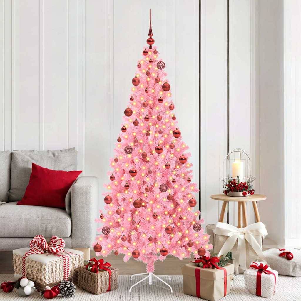 Vidaxl - Sapin de Noël Rose 180 cm PVC vidaXL 3396429