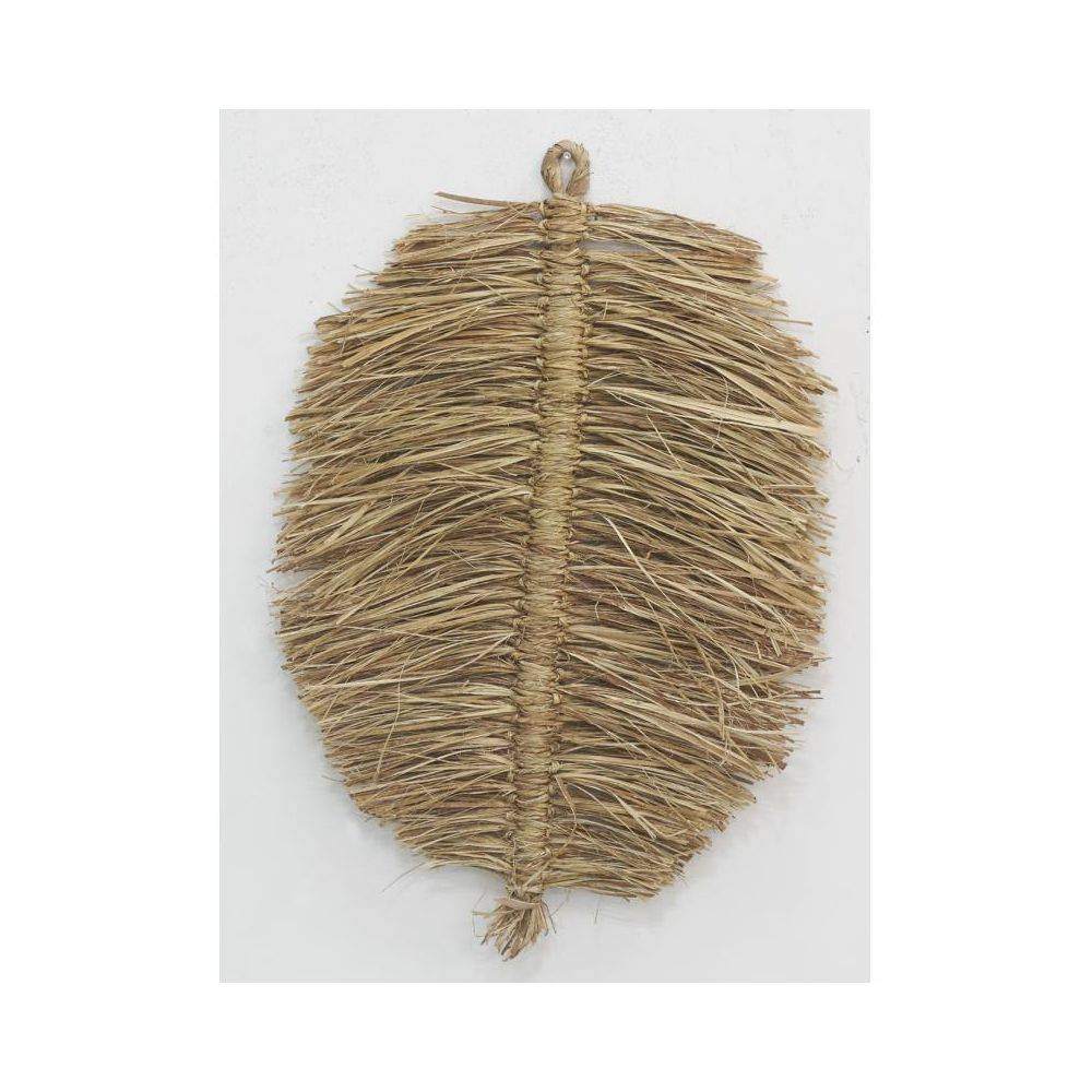 Aubry Gaspard - Décorations murales en jute naturel Feuille (lot de 2) - Imagen 3