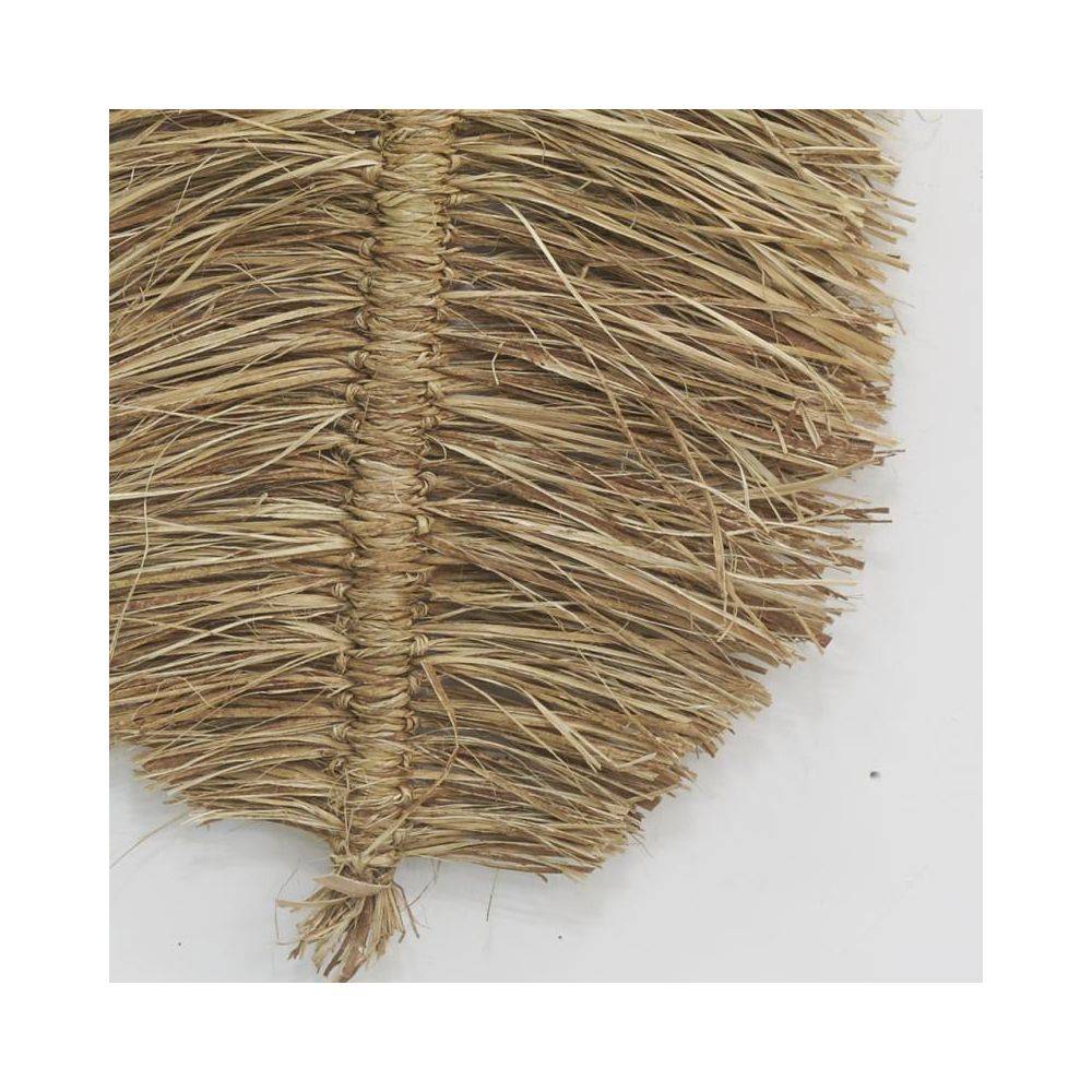 Aubry Gaspard - Décorations murales en jute naturel Feuille (lot de 2) - Imagen 4