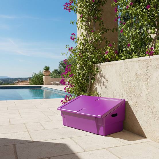 Coffre de jardin 100l -plast'up rotomoulage - Imagen 2
