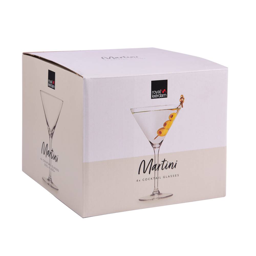 Lot De 4 Verres à Martini - Marque Martini - Transparent - État D'occasion