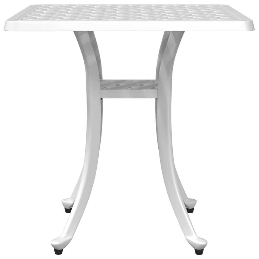 Maison Chic - Table de jardin | Table d'extérieur blanc 53x53x53 cm aluminium coulé - Image 5