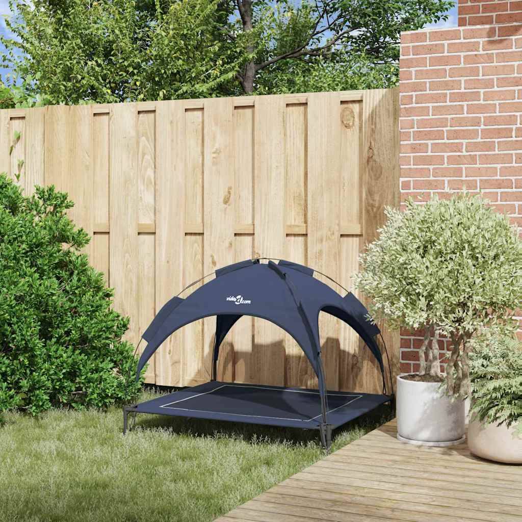 Lit pour chien acier bleu marine 104 x 86 x 84.5 cm - PANGIVO - Image 3