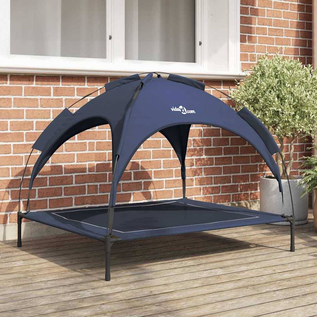 Lit pour chien acier bleu marine 104 x 86 x 84.5 cm - PANGIVO - Image 1