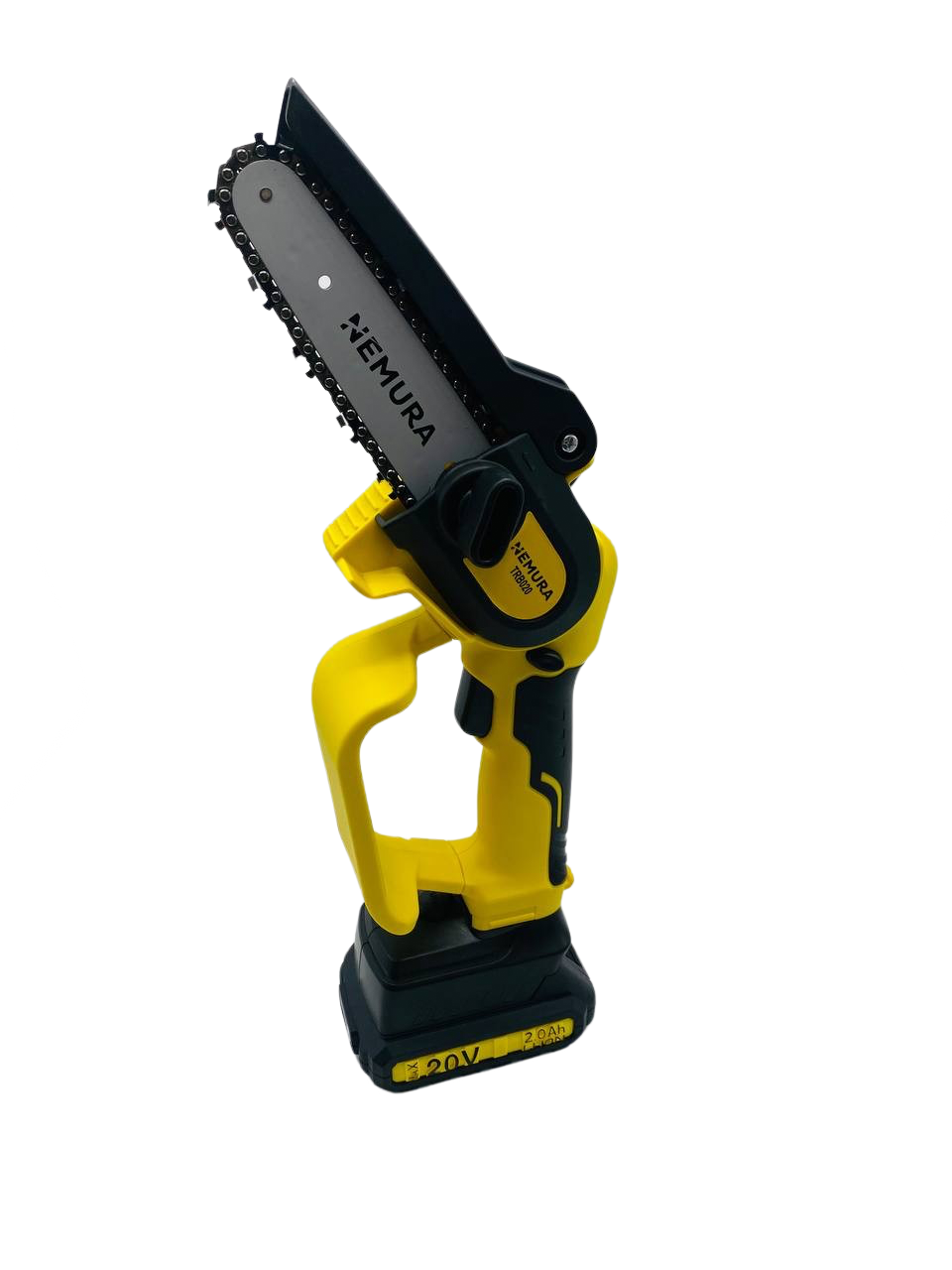 Mini Tronçonneuse sans fil 20V NEMURA - Coupe de 12,5cm + 2 Batteries 2Ah + Chargeur rapide - Image 4