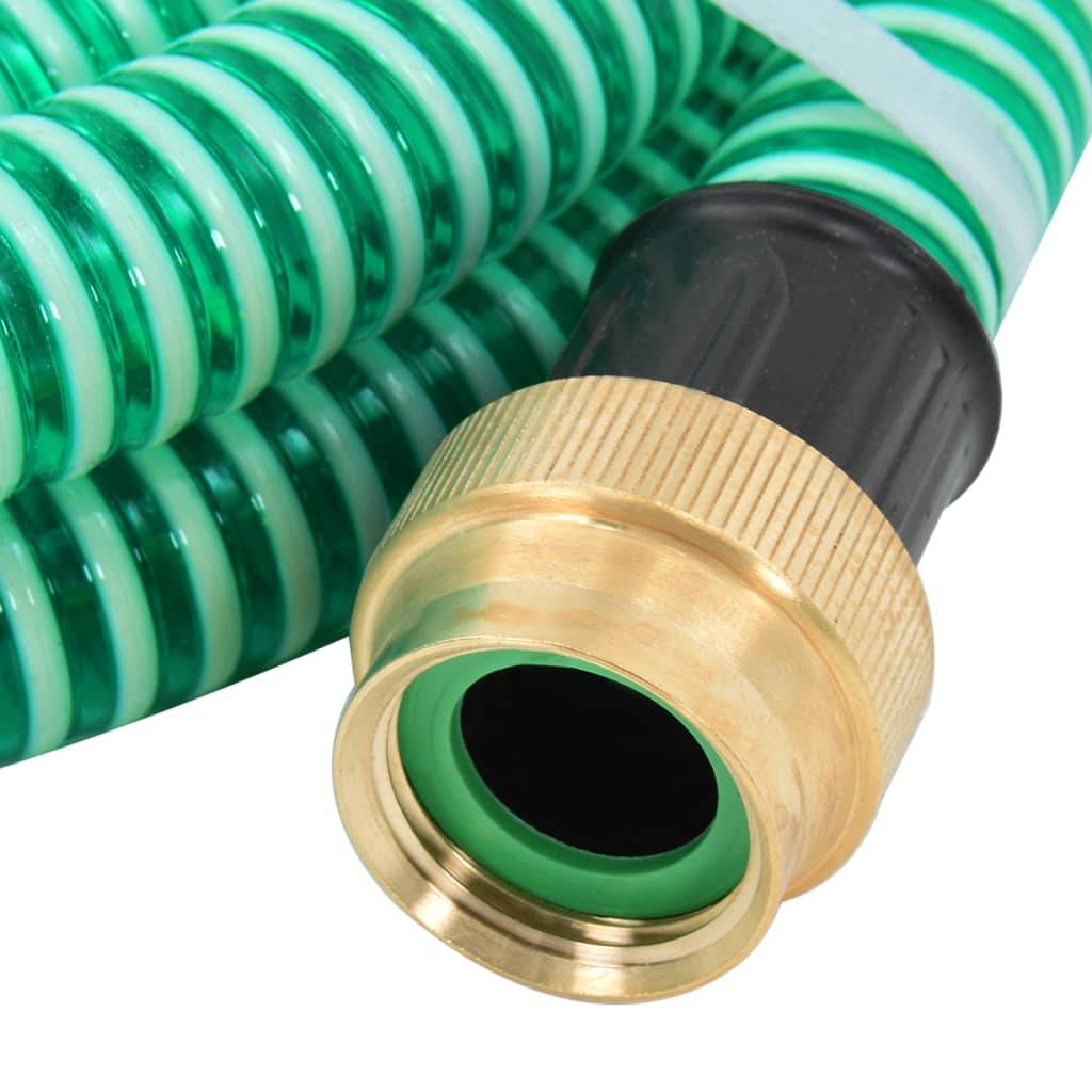 Vidaxl - Tuyau d'aspiration avec raccords en laiton vert 1,1" 3 m PVC vidaXL 151039 - Image 4