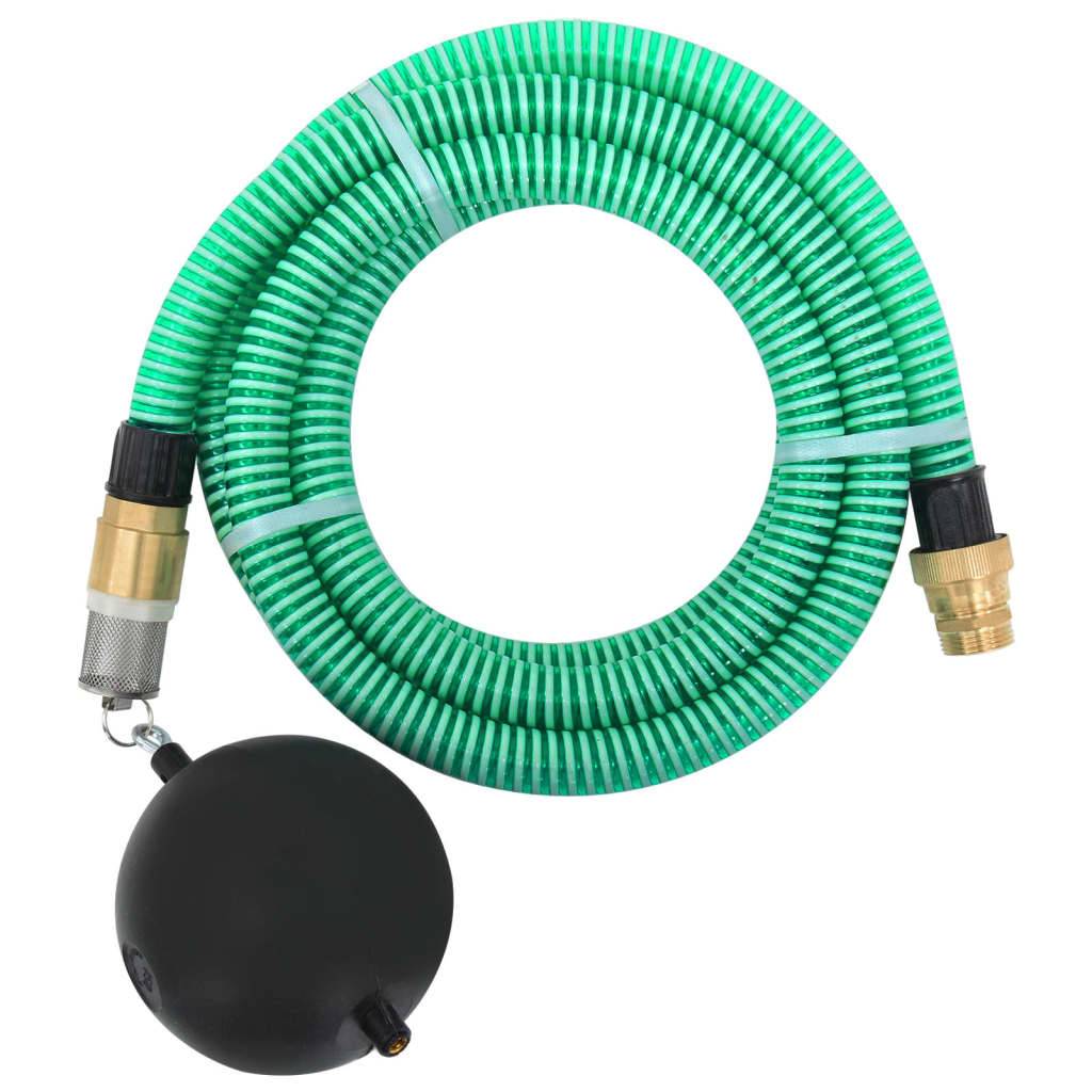 Vidaxl - Tuyau d'aspiration avec raccords en laiton vert 1,1" 3 m PVC vidaXL 151039 - Image 1