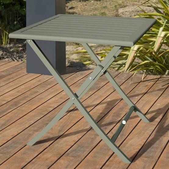Dcb Garden - Table de jardin pliante carré de couleur vert pour 2 personnes DCB GARDEN - Image 5