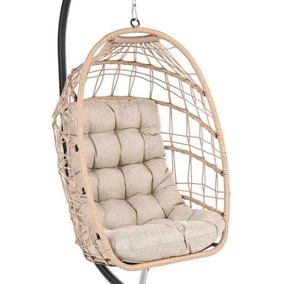 Beliani - Chaise porte-à-faux Tissu Naturel MORNESE - 102x104x195- Beliani - Image 7