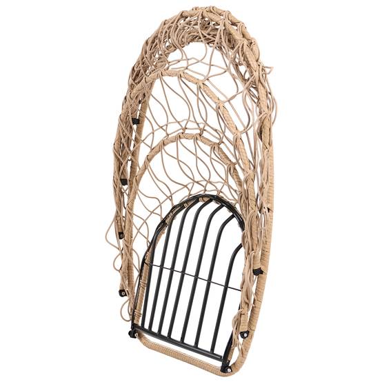 Beliani - Chaise porte-à-faux Tissu Naturel MORNESE - 102x104x195- Beliani - Image 6