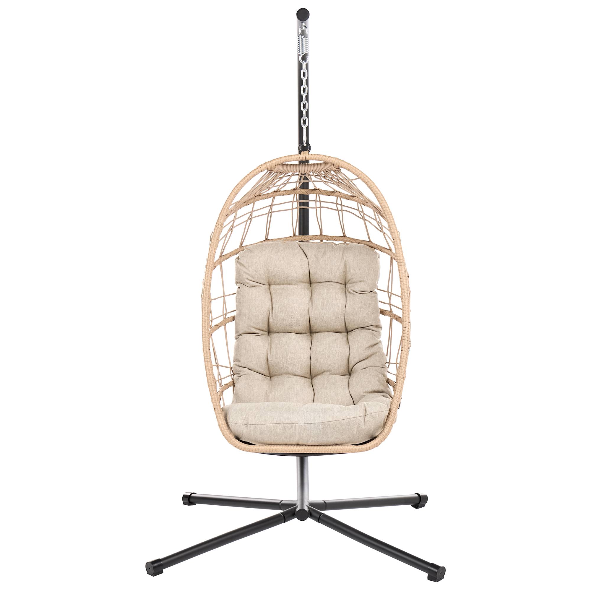 Beliani - Chaise porte-à-faux Tissu Naturel MORNESE - 102x104x195- Beliani - Image 4