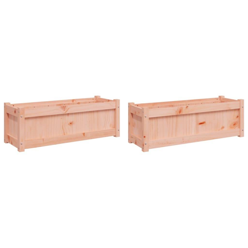 Maison Chic - Lot de 2 Jardinières, Bac à fleurs, Pot de fleurs cm bois massif douglas - Imagen 1