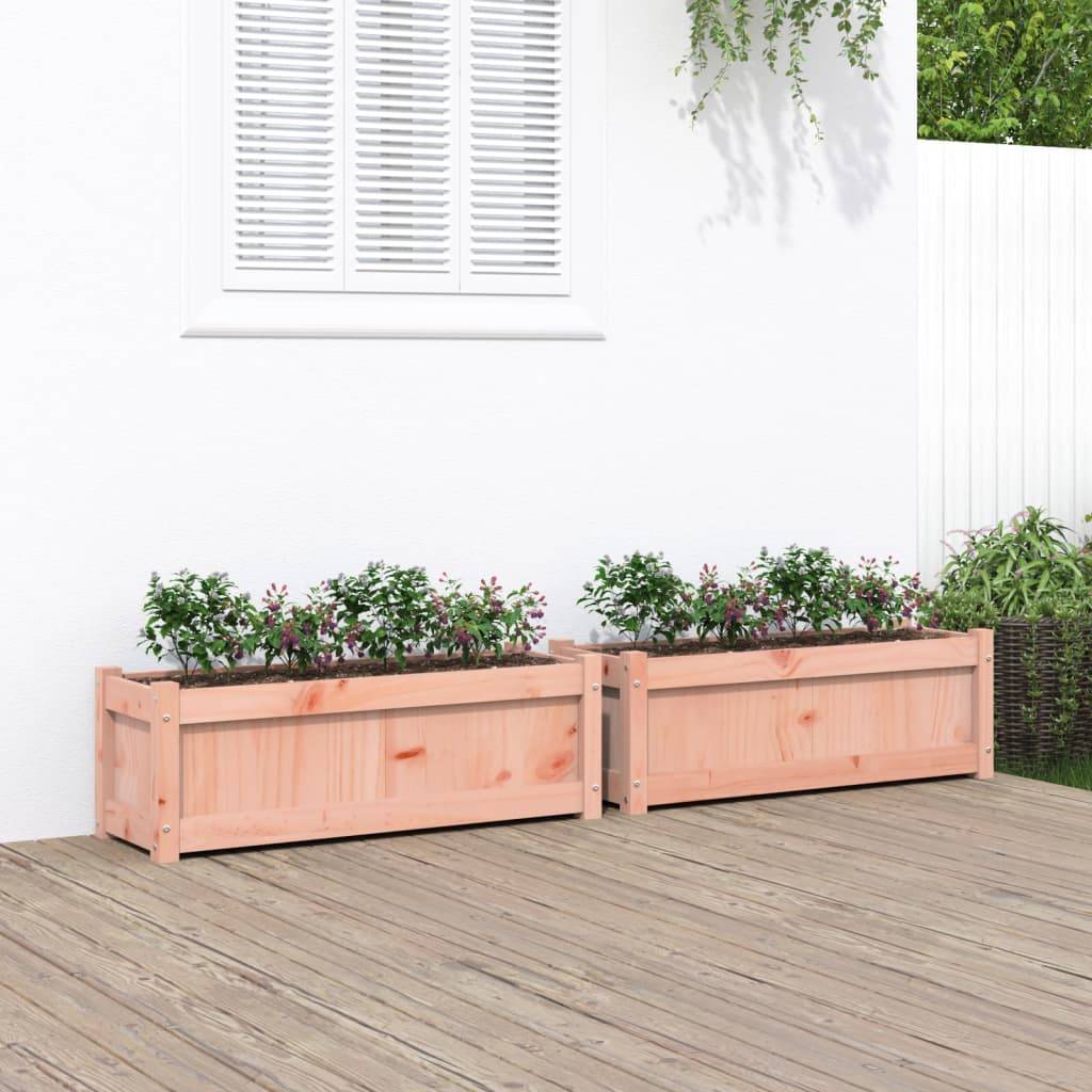 Maison Chic - Lot de 2 Jardinières, Bac à fleurs, Pot de fleurs cm bois massif douglas - Imagen 2