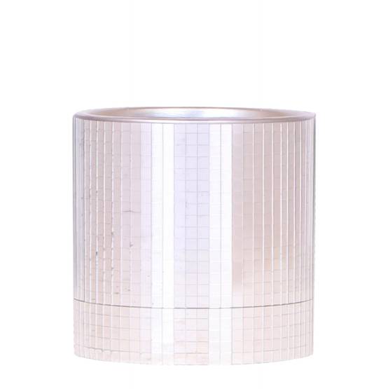 Cache-pot céramique effet miroir - éclat disco glamour - Pot de 9cm - Image 1