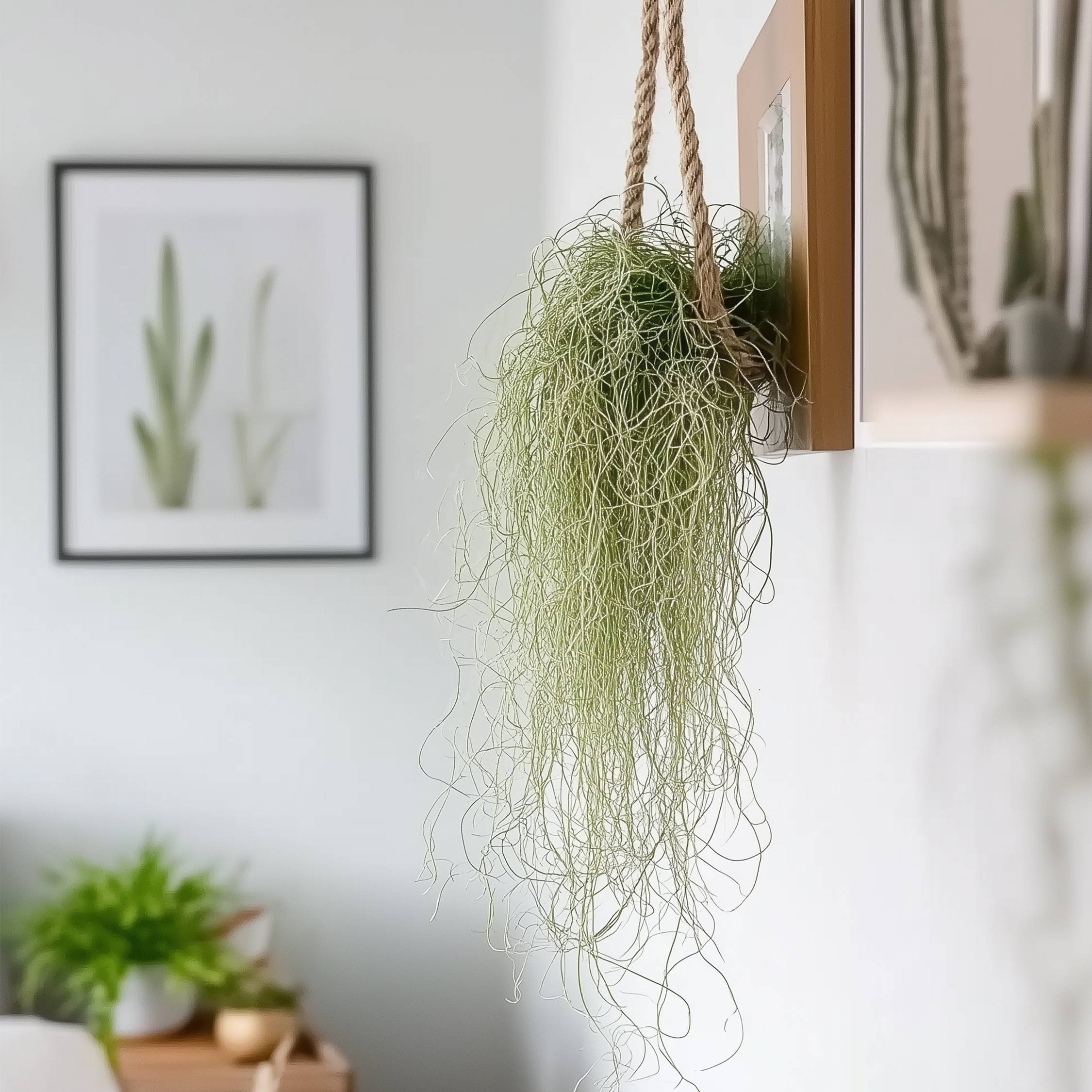 Plant In A Box - Mousse espagnole - Set de 3 - Tillandsia usneoides - Hauteur 25-40cm - ⌀5cm - Image 3