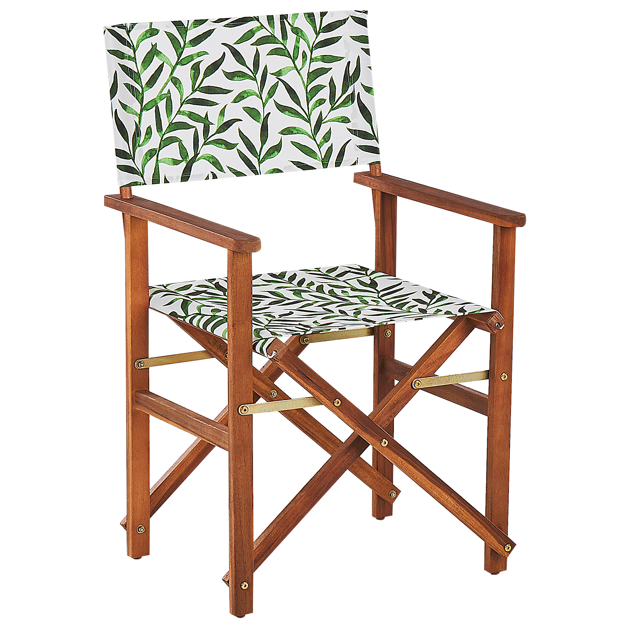 Beliani - Chaise de jardin Tissu Marron foncé CINE - Beliani - Imagen 5