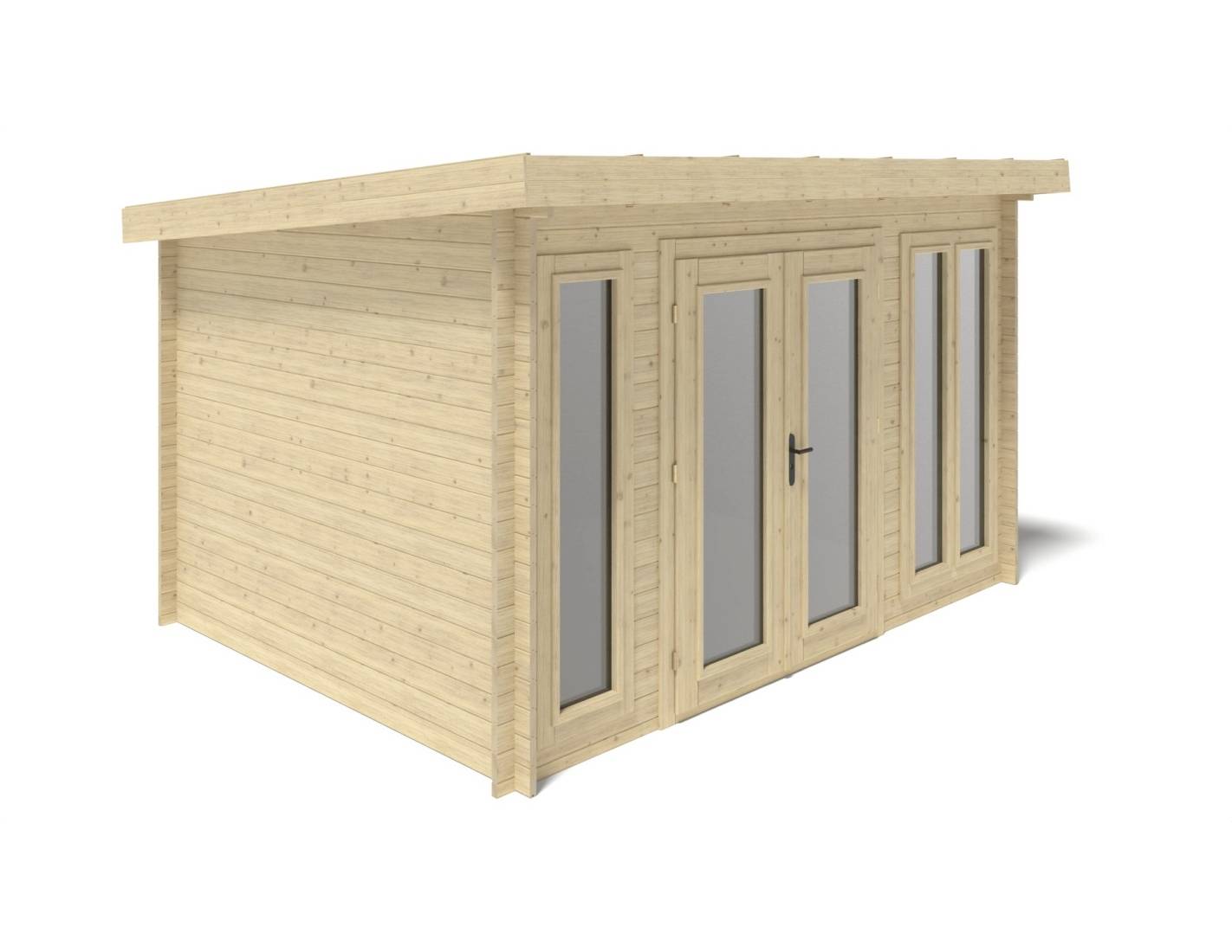 Altanka - Abri de jardin en bois - 12m2 - 4x3m - Ep. 34mm - Couleur: naturel - DOM652 - ALTANKA - Imagen 4