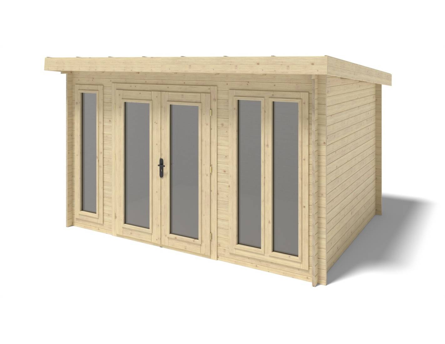 Altanka - Abri de jardin en bois - 12m2 - 4x3m - Ep. 34mm - Couleur: naturel - DOM652 - ALTANKA - Imagen 2