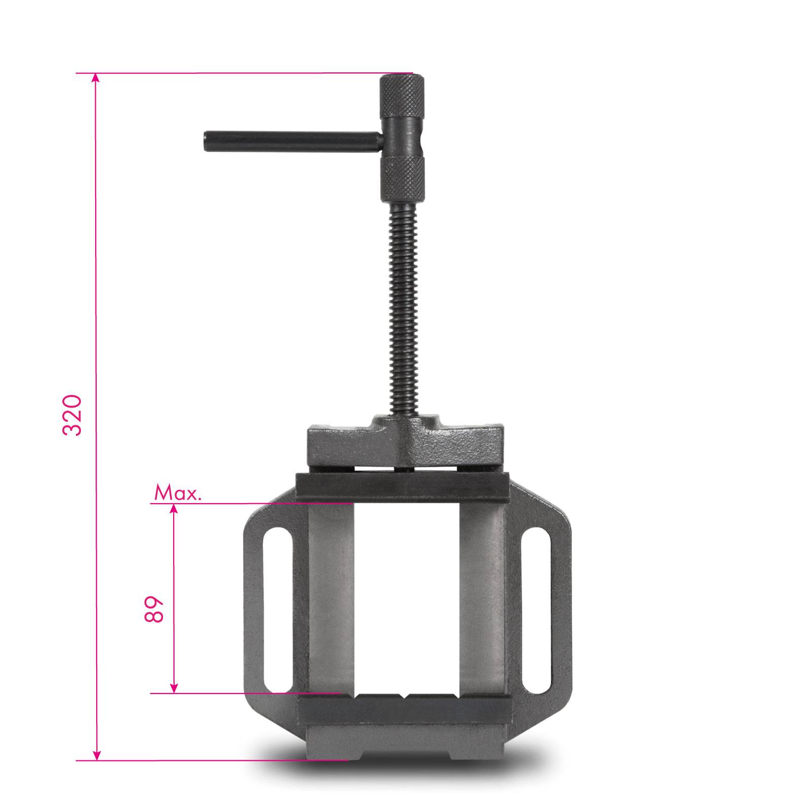 EBERTH Etau perceuse colonne en fonte grise et acier, Largeur des mâchoires 100mm, Largeur de serrage maximale 89mm - Image 6