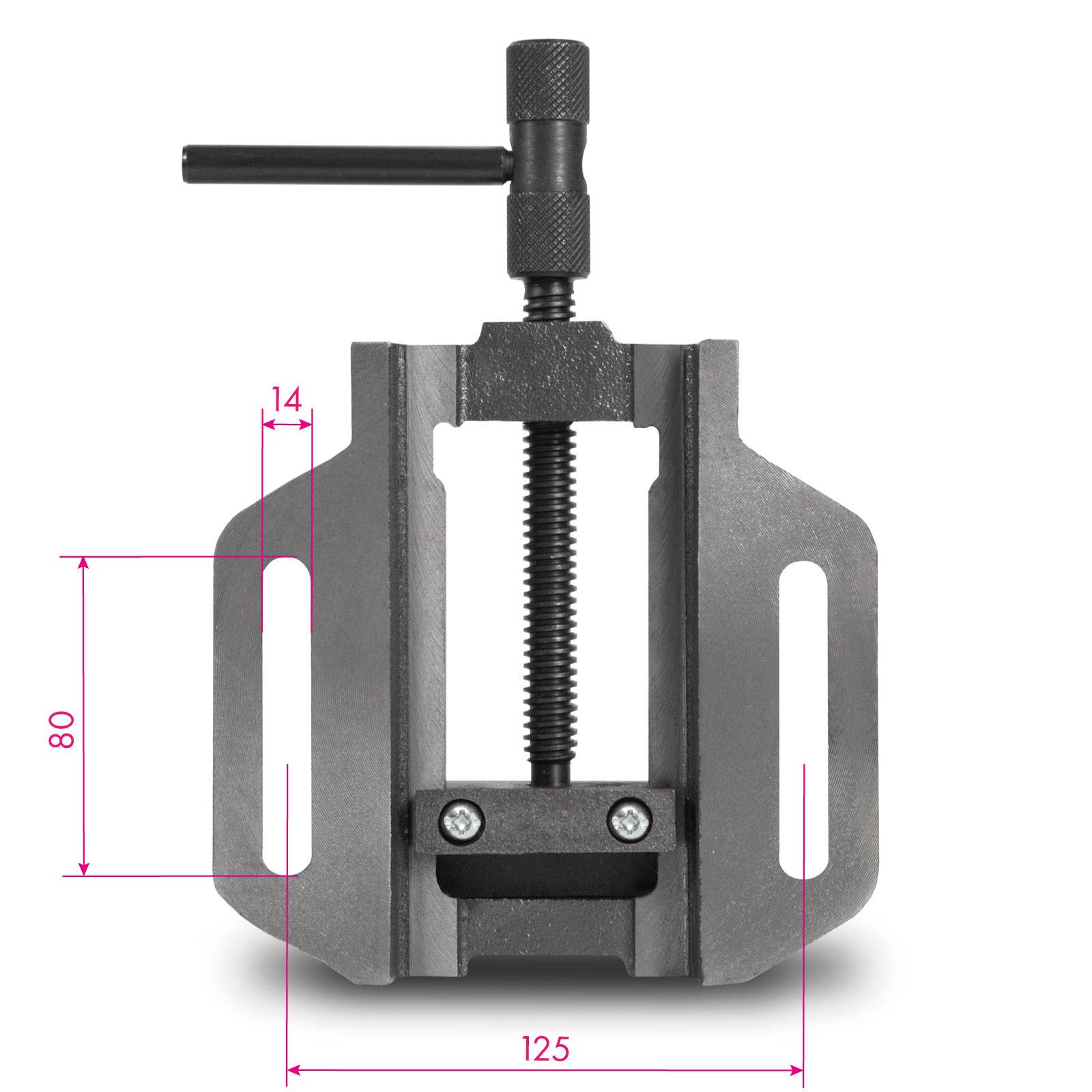 EBERTH Etau perceuse colonne en fonte grise et acier, Largeur des mâchoires 100mm, Largeur de serrage maximale 89mm - Image 7