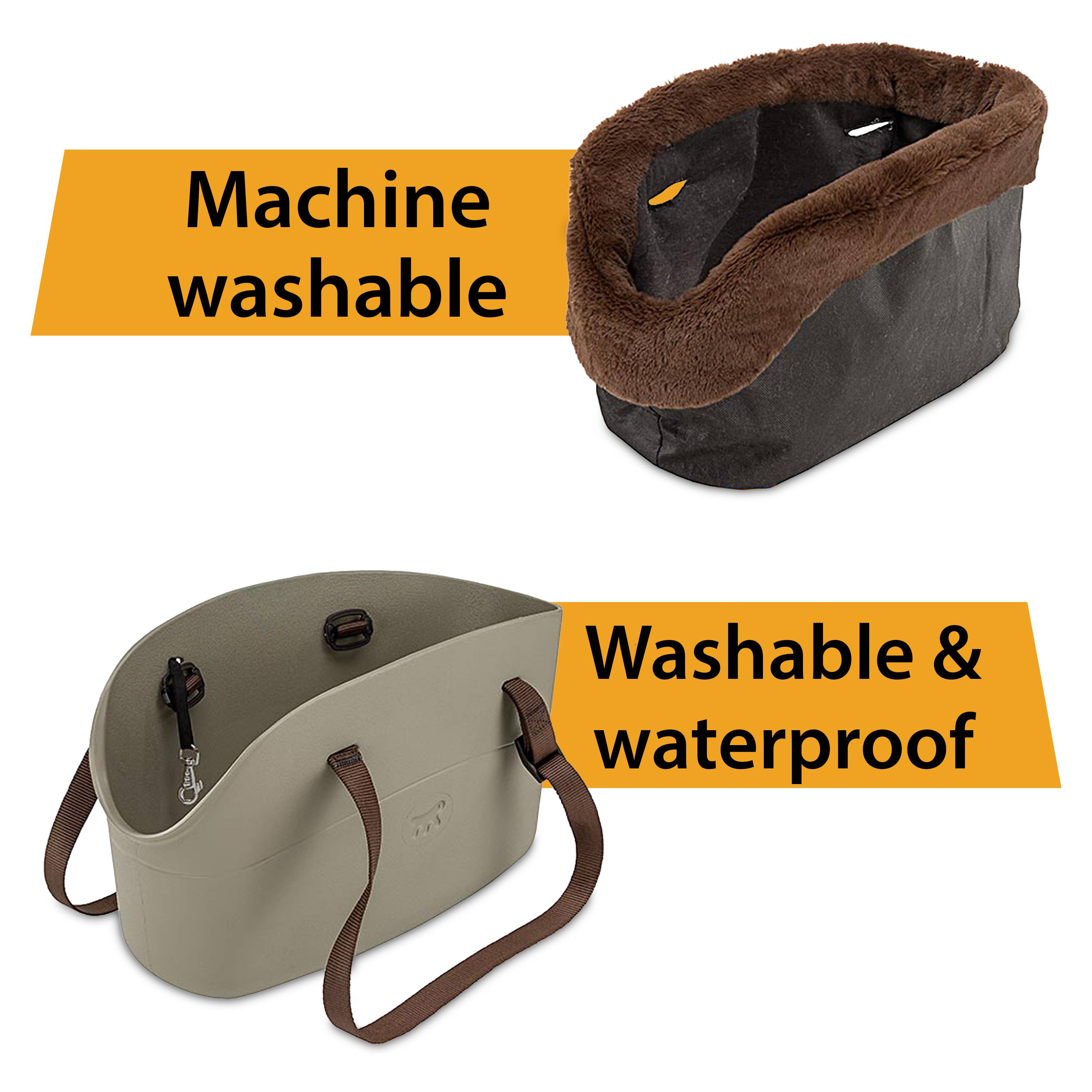 Ferplast - Ferplast Sac de transport pour chiens WITH ME WINTER, EVA, caoutchouc souple plastifié, avec housse en fourrure écologique, poignées réglables, - Imagen 8