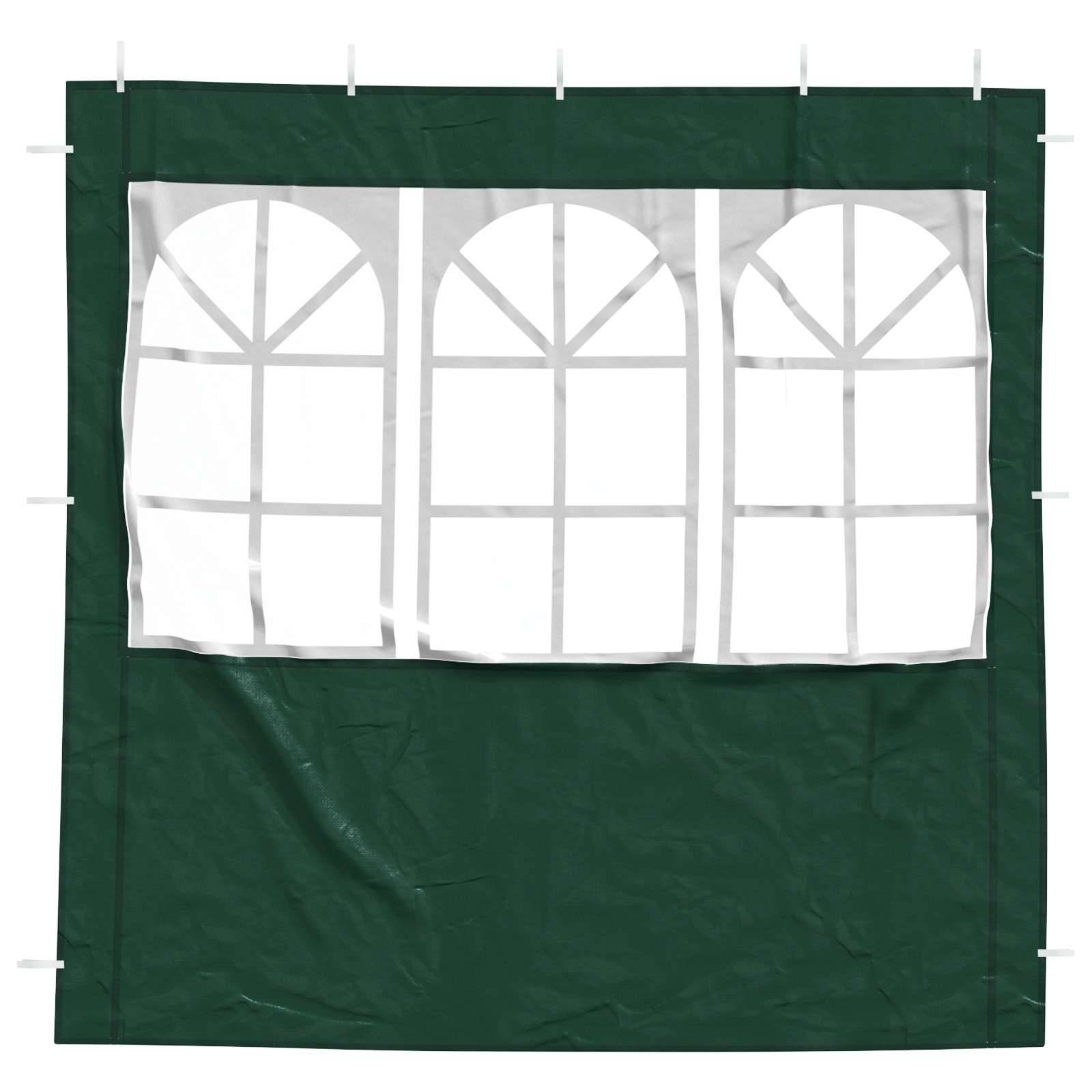 Mur de tente de fête PE et aciers vert 200 x 195 cm, Poids:0.72kg - PANGIVO - Image 3