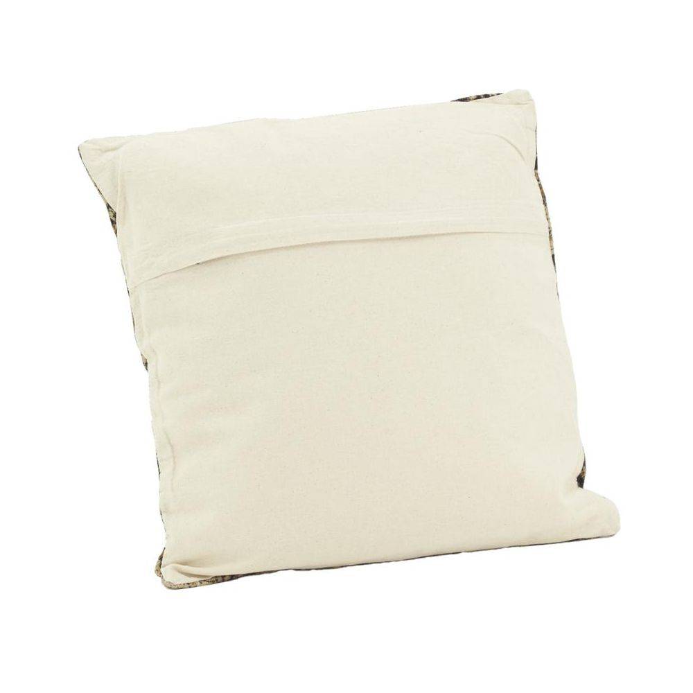 Aubry Gaspard - Coussin à fleurs marron - Imagen 4