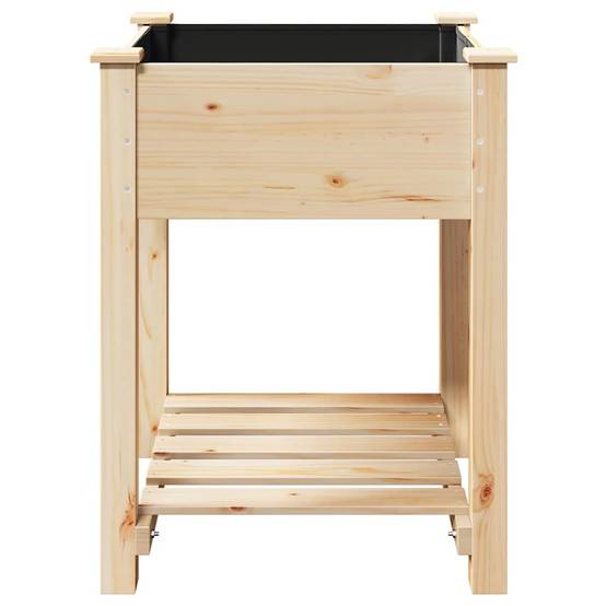 Cache-pot, Pot De Fleurs avec étagère Beige 60.5 x 60 x 76.5 cm g372 - Image 6