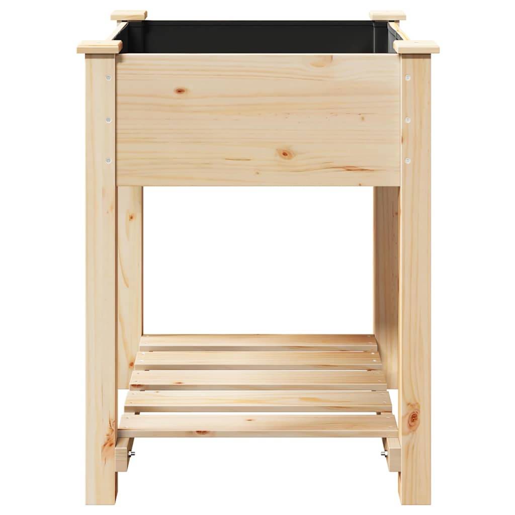 Cache-pot, Pot De Fleurs avec étagère Beige 60.5 x 60 x 76.5 cm g372 - Image 6