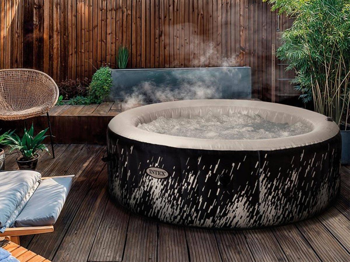 Spa gonflable PureSpa Galaxie rond Bulles avec LED 4 places - Intex - Imagen 5