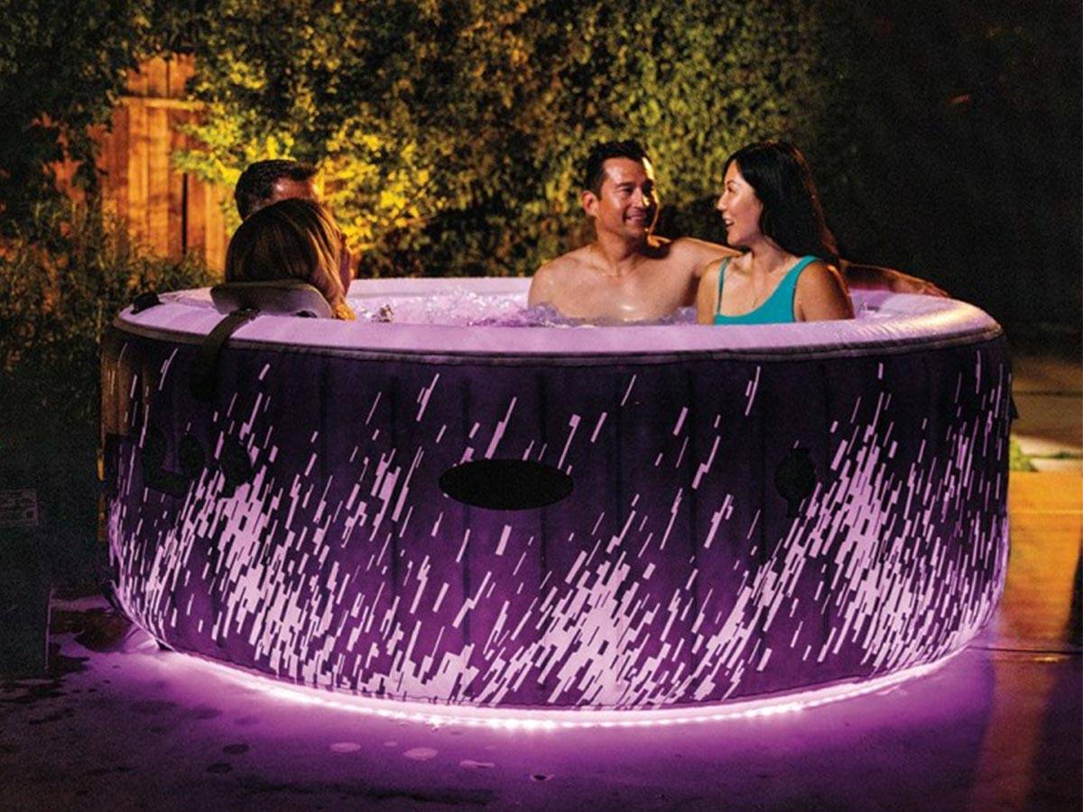 Spa gonflable PureSpa Galaxie rond Bulles avec LED 4 places - Intex - Imagen 3