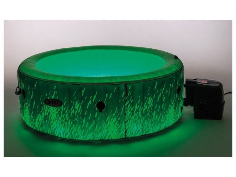 Spa gonflable PureSpa Galaxie rond Bulles avec LED 4 places - Intex - Imagen 9