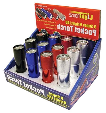 Outifrance - Mini lampes torche à 9 LEDs