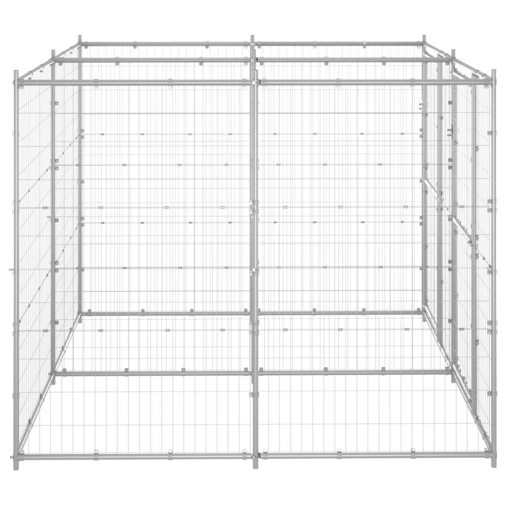 Helloshop26 - Chenil extérieur cage enclos parc animaux chien extérieur acier galvanisé 4,84 m² - Imagen 4