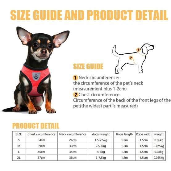 Harnais Léger pour Chihuahua et Petit Chien DtopbuyAge - Image 2
