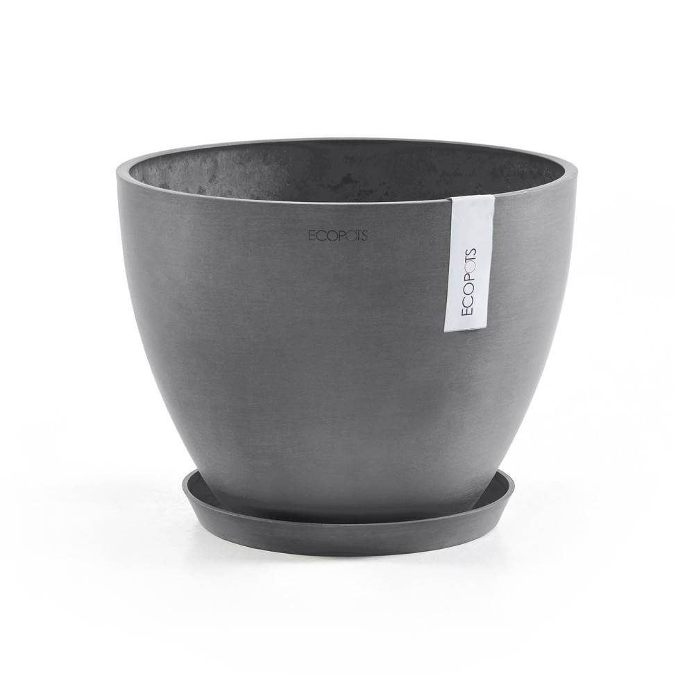 Ecopots - Pot Rond Antwerp 50 New Gris - Ø 50 x H. 37,5 cm - 52 L ECOPOTS - Imagen 5