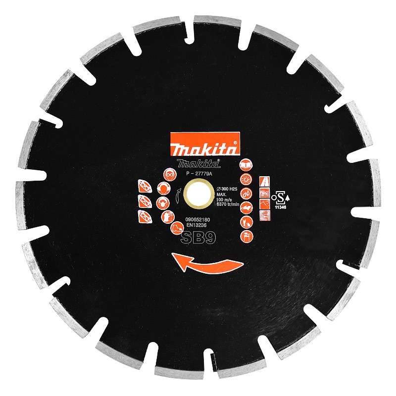 Makita - Disque diamanté MAKITA PREMIUM BLADE SB9 pour asphalte - taille Ø 300 x 25,4mm - MAKITA ACCESSOIRES - Imagen 2